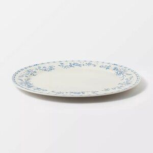 16.88" Blue Floral Melamine Serving Platter – Threshold Studio McGee Blue Target
